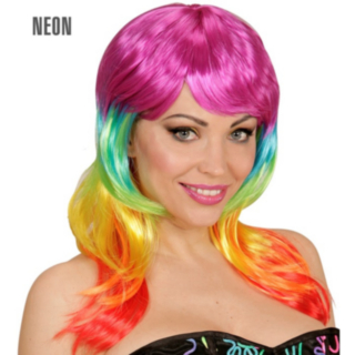 Neon Peruukki Sateenkaari