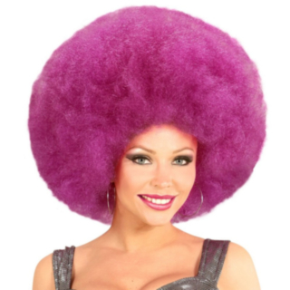 70-luvun Afro Peruukki Liila