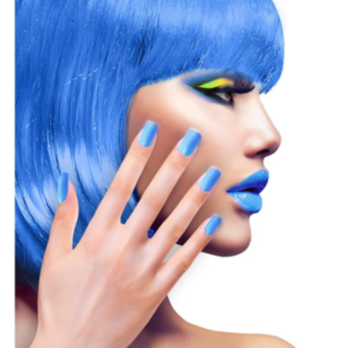 Glitter Kynnet Neonsininen