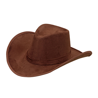 Ruskea cowboy-hattu