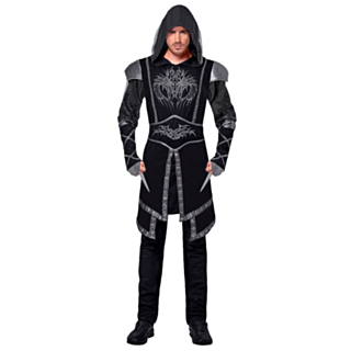 Keskiaikainen Assassin Asu Musta