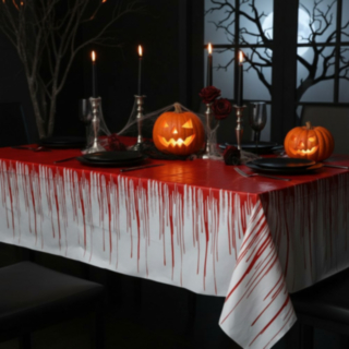 Verinen Halloween Pöytäliina