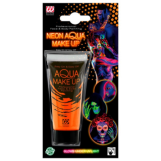 Neon Aqua Makeup Oranssi