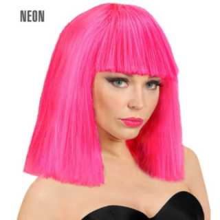 Neon Showgirl Peruukki Pinkki
