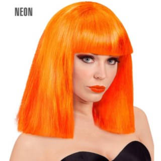 Neon Showgirl Peruukki Oranssi