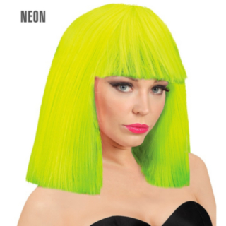 Neon Showgirl Peruukki Keltainen