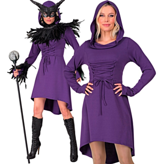 Keskiaikainen Goottilainen Asu Violetti