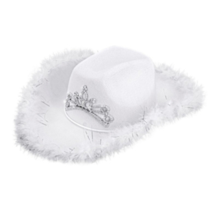 Tiara Cowboyhattu Valkoinen