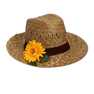 Olkihattu kukalla