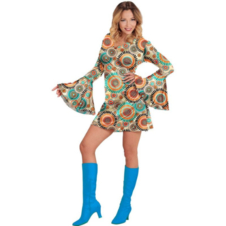 Kuviollinen 60-luvun Mekko