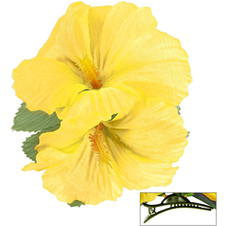 Hibiskus Hiusklipsi Keltainen
