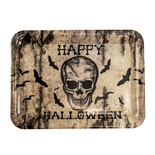 Luuranko Halloween Tarjotin Nelikulmainen