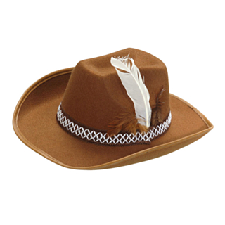 Tyylikäs Lasten Cowboyhattu Ruskea
