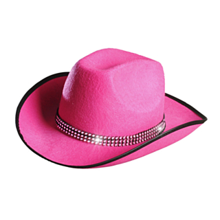 Vaaleanpunainen Cowboy-Hattu