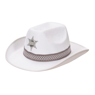 Sheriffin Hattu Valkoinen
