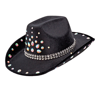 Timantti Cowboyhattu Musta