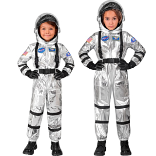 Astronautti Lasten Naamiaisasu Hopea