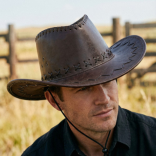 Cowboyhattu Ruskea