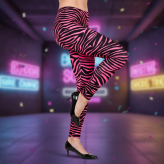 Neonpinkit 80-luvun leggingsit
