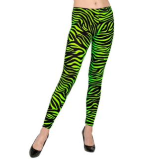 Neonvihreät 80-luvun leggingsit