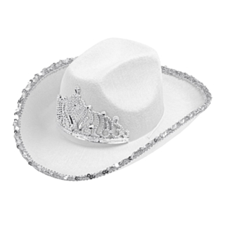Tiara Cowboyhattu Valkoinen