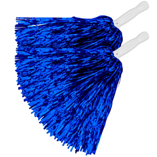 Metallinhohtoiset Cheerleader Pompomit Sininen