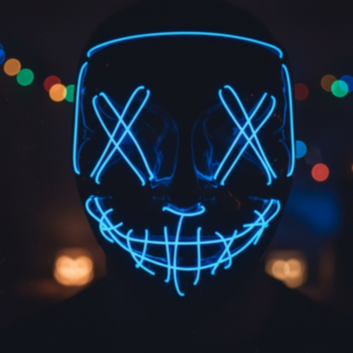 Purge LED Naamari Sininen