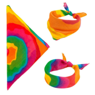 Tie Dye Hippie Puuvillabandana