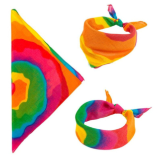 Tie Dye Hippie Puuvillabandana