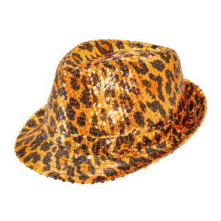 Leopardikuvioinen Fedora Hattu