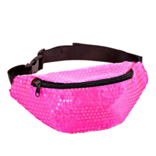 Paljetti Vyölaukku Neonpinkki