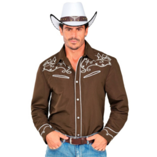 Ruskea cowboy-paita Ruskea cowboy-paita