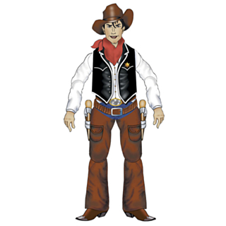 Cowboy-koristekuva
