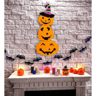 Halloween-kurpitsat seinäkoriste