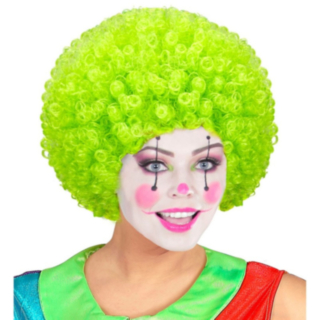 Afro Klovniperuukki Vihreä