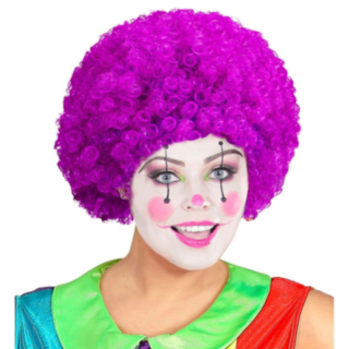 Afro Klovniperuukki Liila