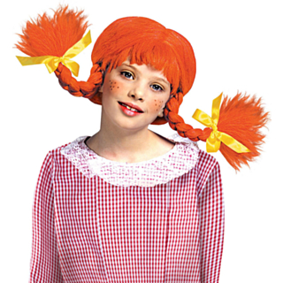 Vahva Tyttö Peruukki Oranssi