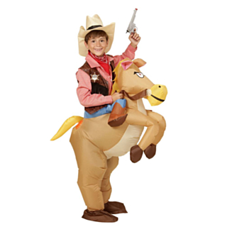 Puhallettava lasten cowboy-asu