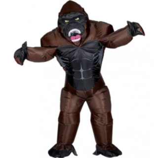 Puhallettava gorilla-asu