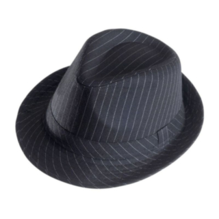 Gansteri Musta Fedora Hattu