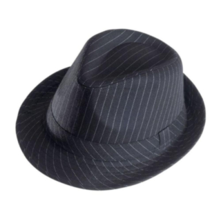 Gansteri Musta Fedora Hattu