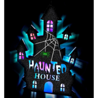Haunted House LED Seinäkoriste