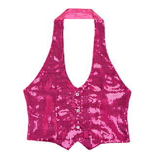 Paljettiliivi Pinkki