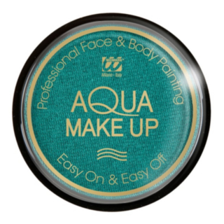Metallinhohtoinen Aqua Makeup Vihreä