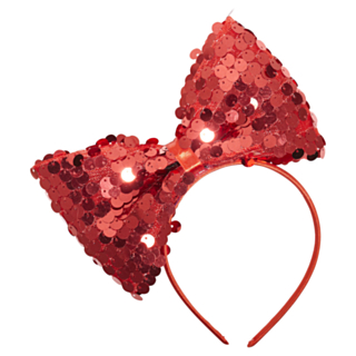 Punainen glitter rusettipanta