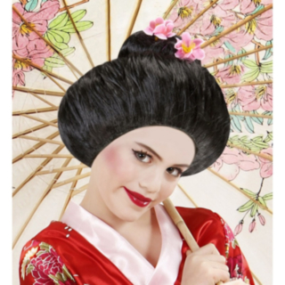 Geisha Lasten Peruukki Musta