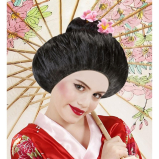 Geisha Lasten Peruukki Musta