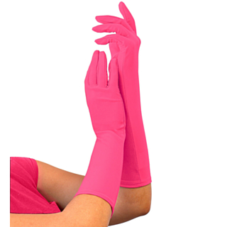 Pitkät Sormikkaat Neonpinkki