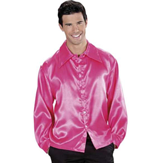 Pinkki satiinipaita