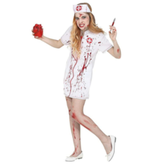 Zombie Sairaanhoitaja Lasten Naamiaisasu